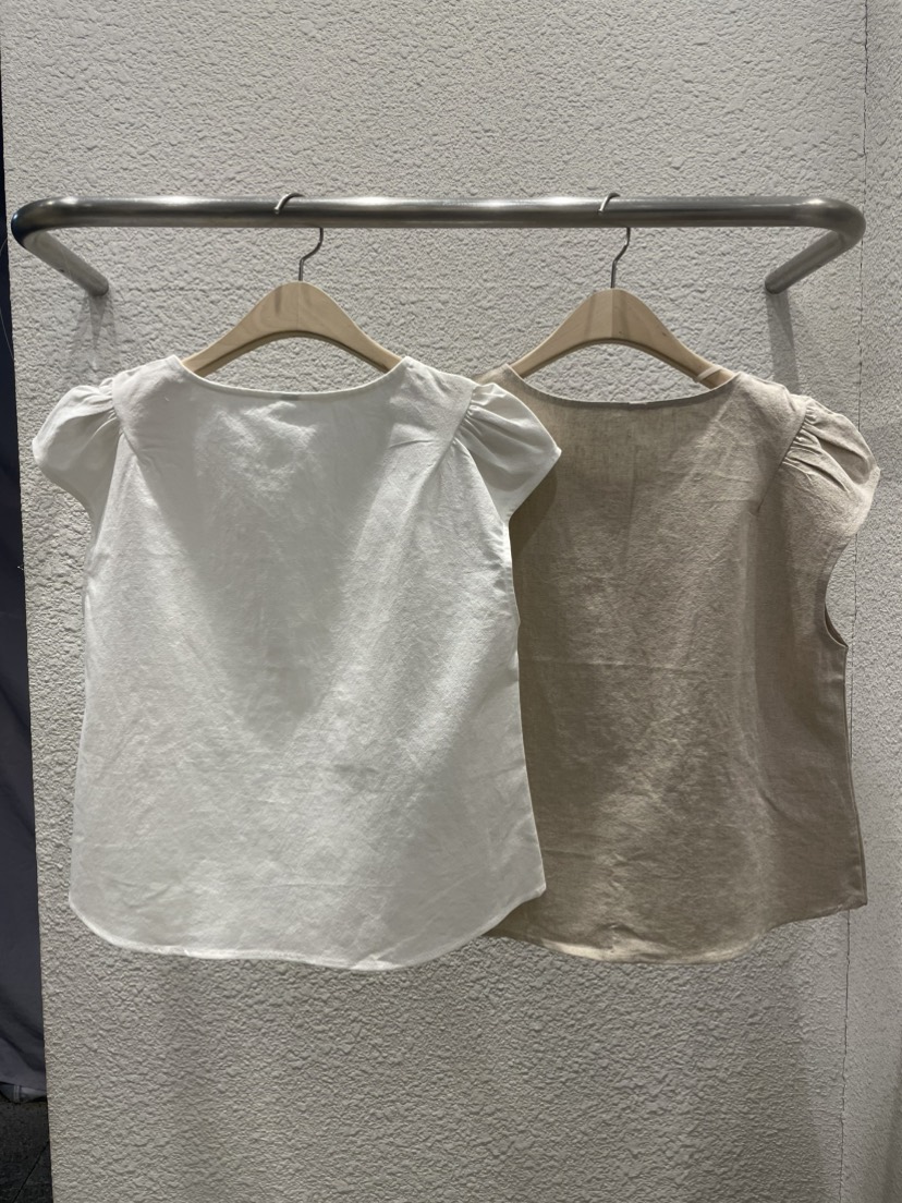 BABEL東大門實拍女士新品休閑熱賣26春夏襯衫蕾絲衫亞麻布BABEL襯衫/蕾絲衫