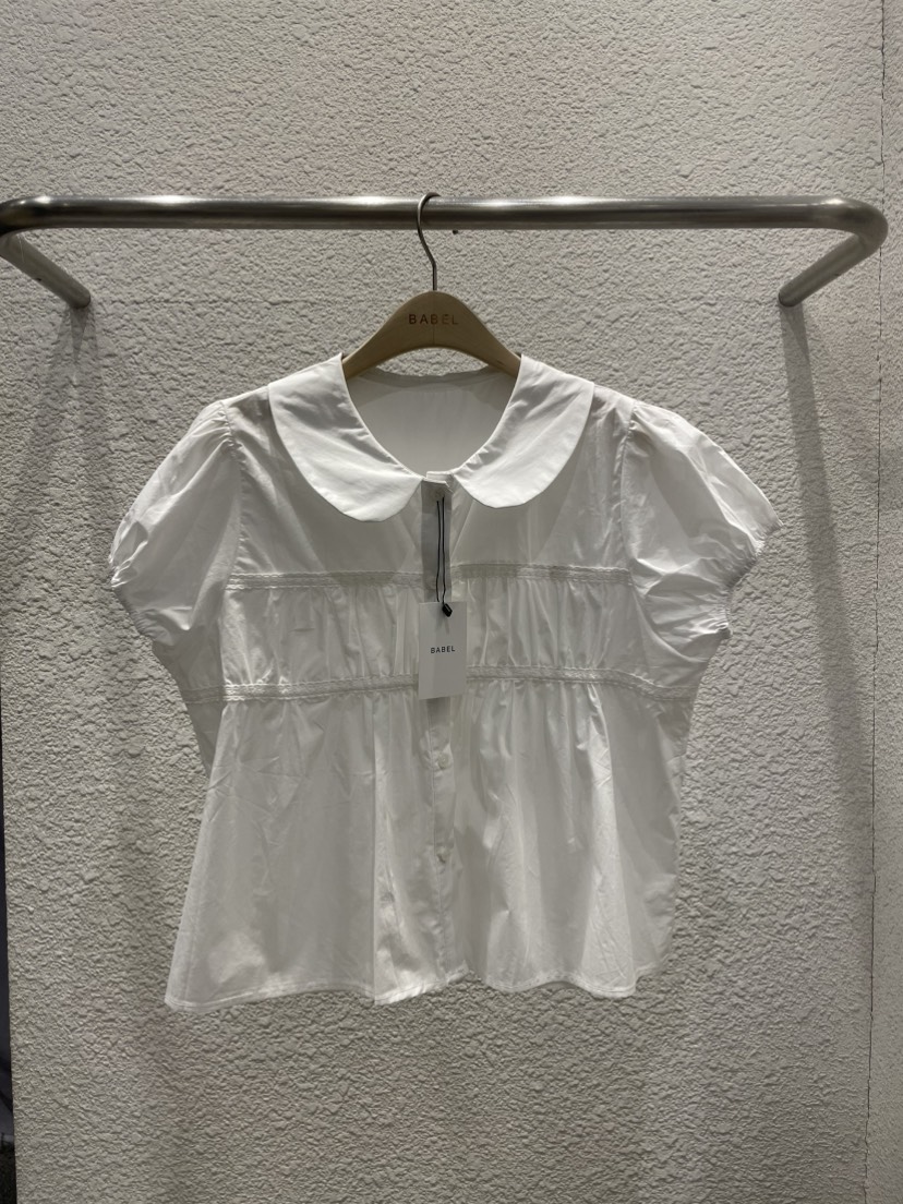 BABEL東大門直郵女士新款職業人氣熱賣推薦襯衫蕾絲衫褶皺BABEL襯衫/蕾絲衫