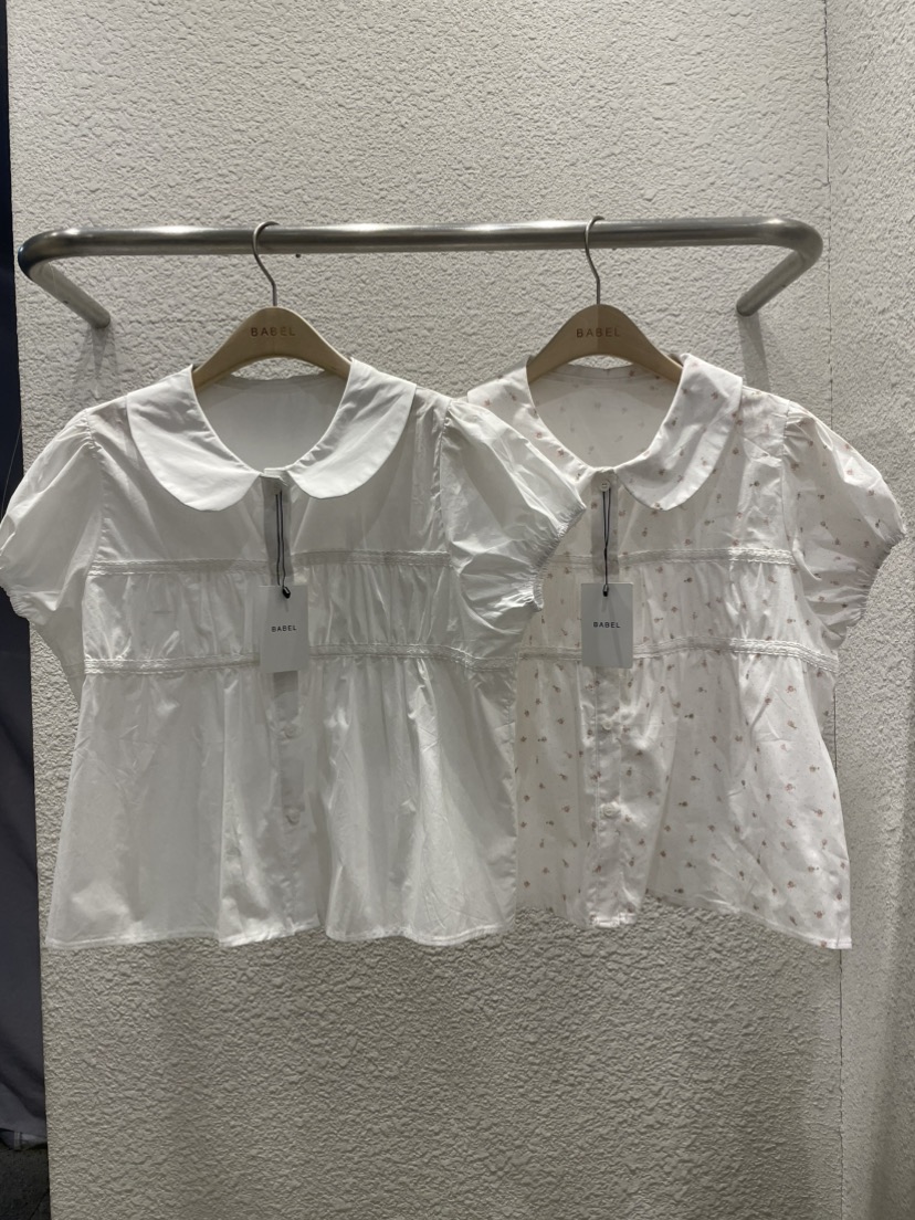 BABEL東大門直郵女士新款職業人氣熱賣推薦襯衫蕾絲衫褶皺BABEL襯衫/蕾絲衫