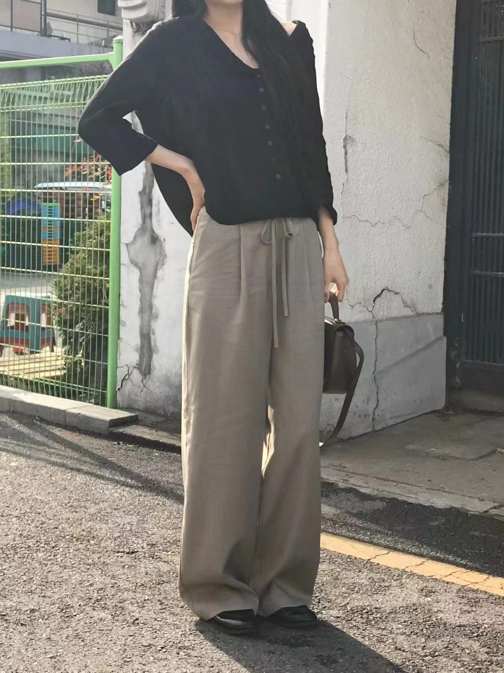 HOPPER/LAY OVER韓國直郵女士新款時尚推薦休閑職業休閑褲HOPPER/LAY OVER休閑褲圖色1