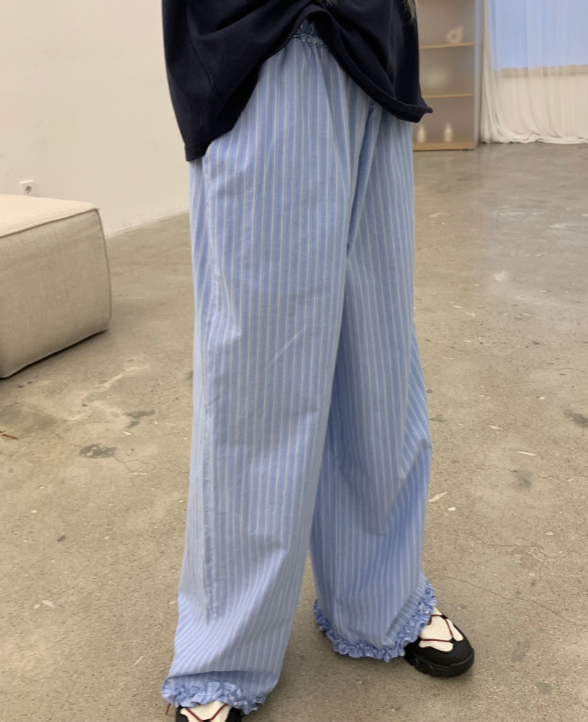 ZITTEN東大門實拍女裝新品26春夏推薦人氣真品休閑褲條紋ZITTEN休閑褲