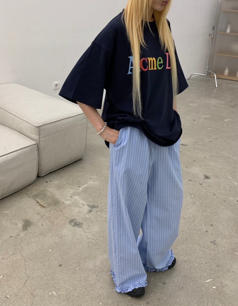 ZITTEN東大門實拍女裝新品26春夏推薦人氣真品休閑褲條紋ZITTEN休閑褲