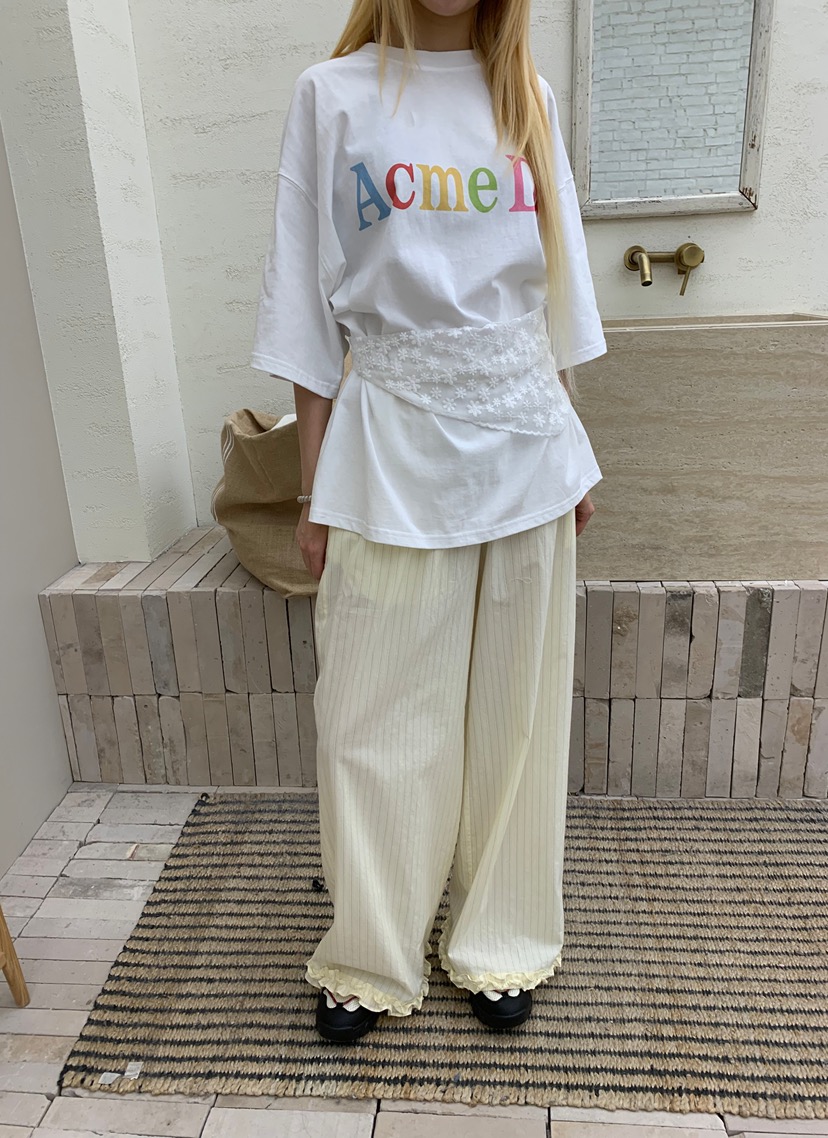 ZITTEN東大門實拍女裝新品26春夏推薦人氣真品休閑褲條紋ZITTEN休閑褲