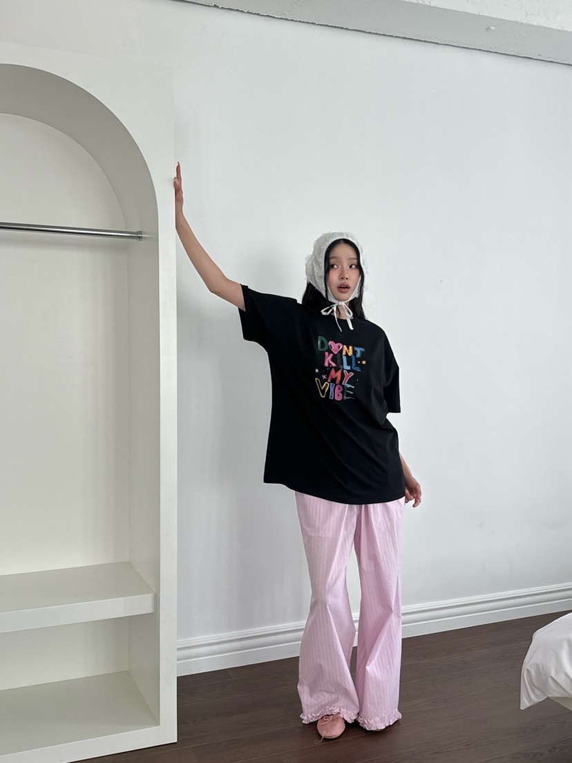 ZITTEN東大門實拍女裝新品26春夏推薦人氣真品休閑褲條紋ZITTEN休閑褲