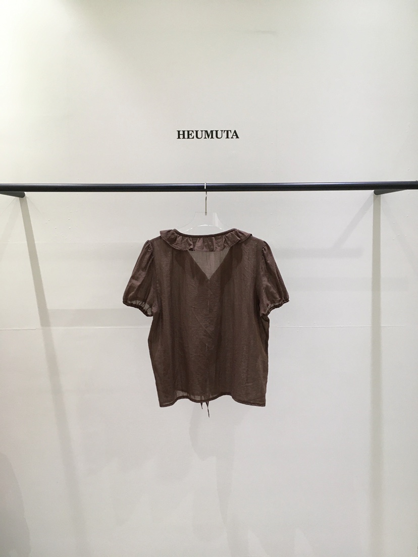 HEUMUTA東大門實拍女裝新品真品推薦休閑襯衫蕾絲衫棉布褶皺HEUMUTA襯衫/蕾絲衫