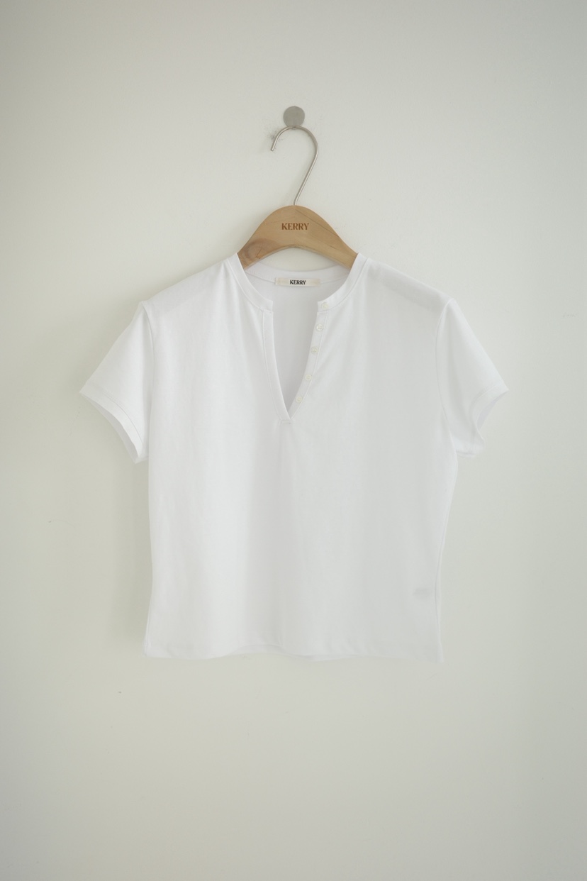 KERRY東大門實拍女士新品休閑26春夏人氣熱賣真品時尚T恤V領KERRYT恤圖色1