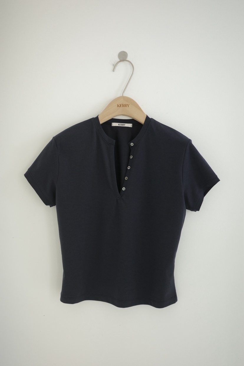 KERRY東大門實拍女士新品休閑26春夏人氣熱賣真品時尚T恤V領KERRYT恤圖色4