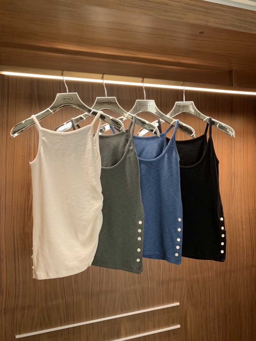 BADCALM東大門代購女裝新款人氣休閑真品吊帶背心不對稱雙面BADCALM吊帶/背心