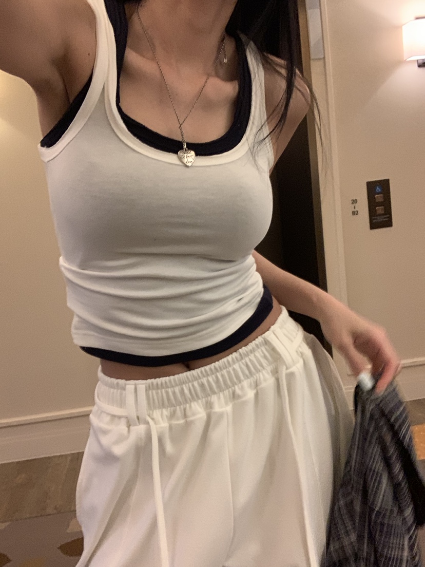 BADCALM東大門直郵女士新款真品推薦26春夏吊帶背心不含內搭BADCALM吊帶/背心圖色1