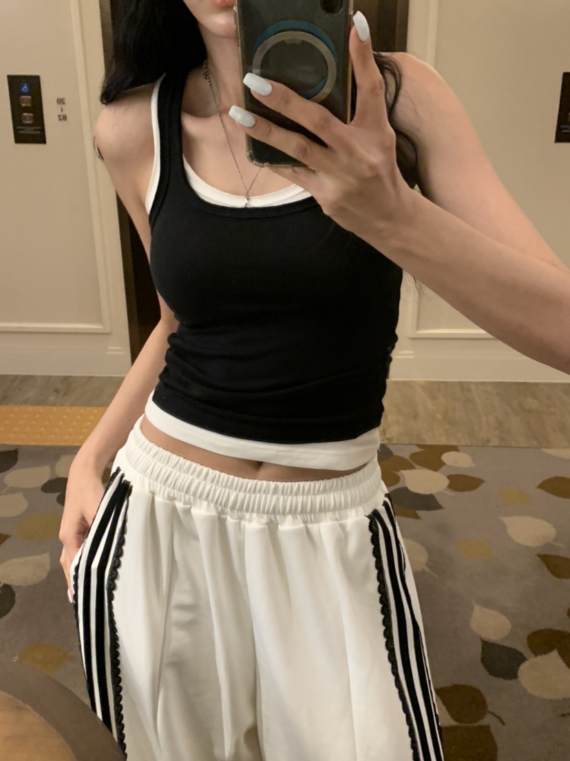 BADCALM東大門直郵女士新款真品推薦26春夏吊帶背心不含內搭BADCALM吊帶/背心圖色2