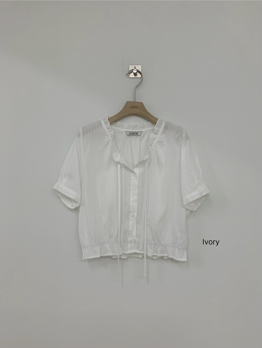 JUEDE東大門實拍女士新款26春夏襯衫蕾絲衫JUEDE襯衫/蕾絲衫圖色1