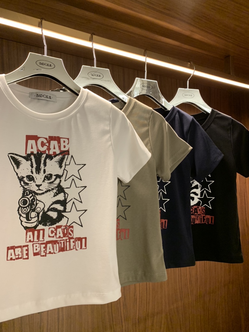BADCALM韓國代購女裝新品26春夏熱賣真品休閑推薦人氣T恤BADCALMT恤