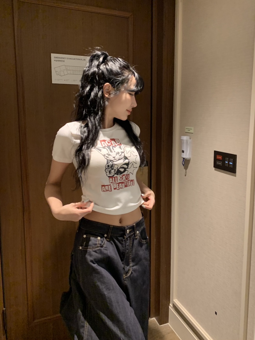 BADCALM韓國代購女裝新品26春夏熱賣真品休閑推薦人氣T恤BADCALMT恤