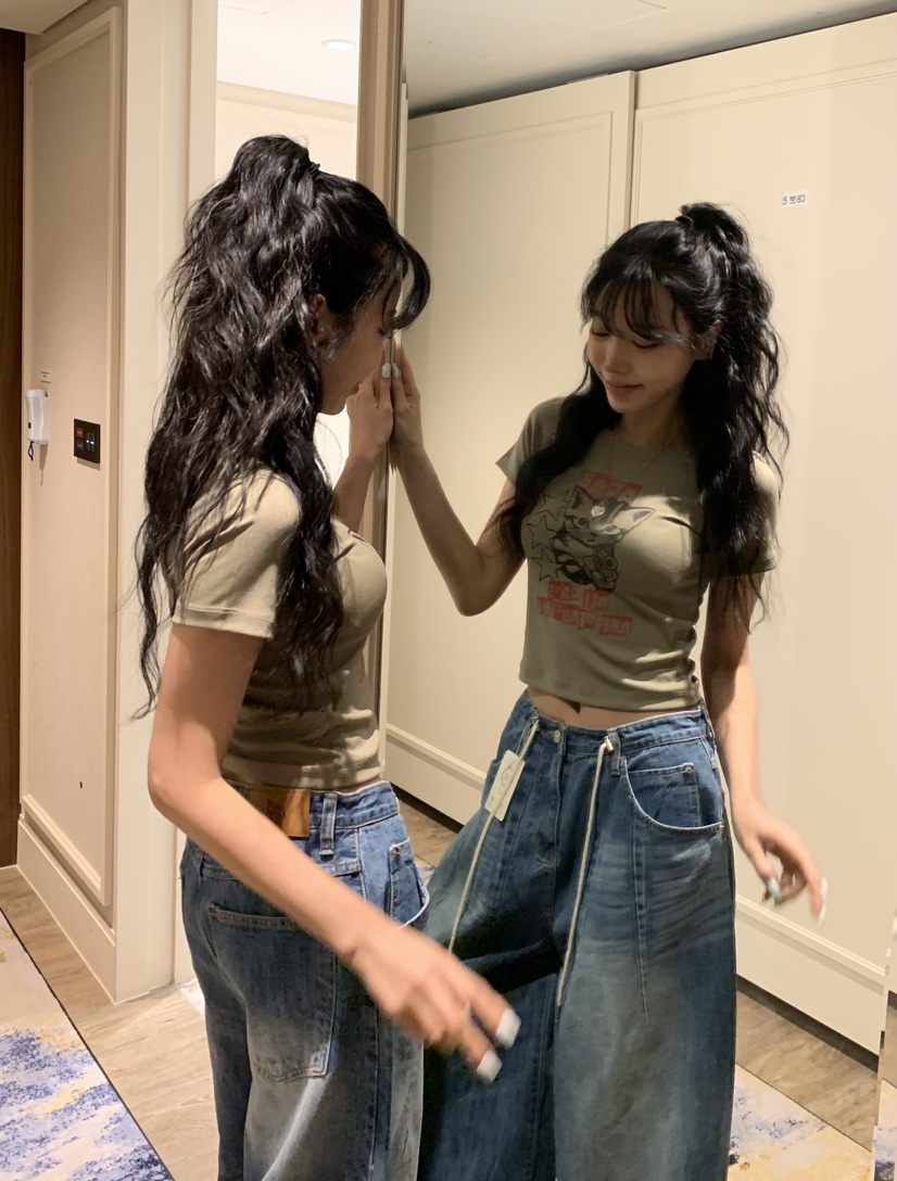 BADCALM韓國代購女裝新品26春夏熱賣真品休閑推薦人氣T恤BADCALMT恤