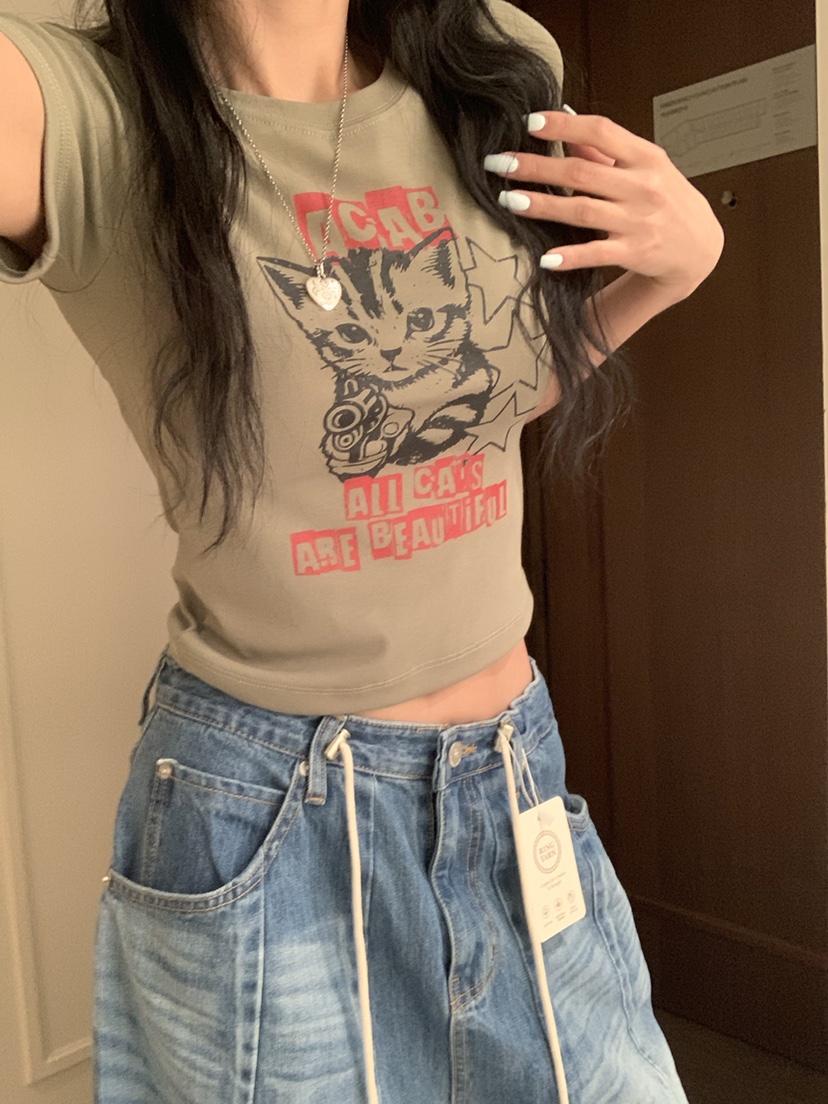 BADCALM韓國代購女裝新品26春夏熱賣真品休閑推薦人氣T恤BADCALMT恤