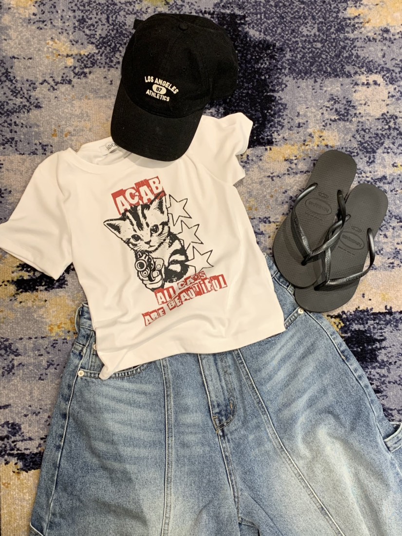 BADCALM韓國代購女裝新品26春夏熱賣真品休閑推薦人氣T恤BADCALMT恤