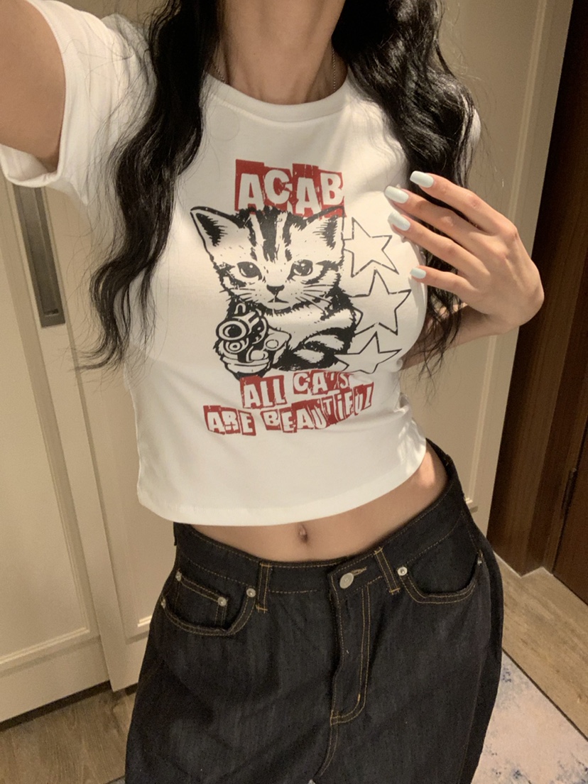 BADCALM韓國代購女裝新品26春夏熱賣真品休閑推薦人氣T恤BADCALMT恤圖色1