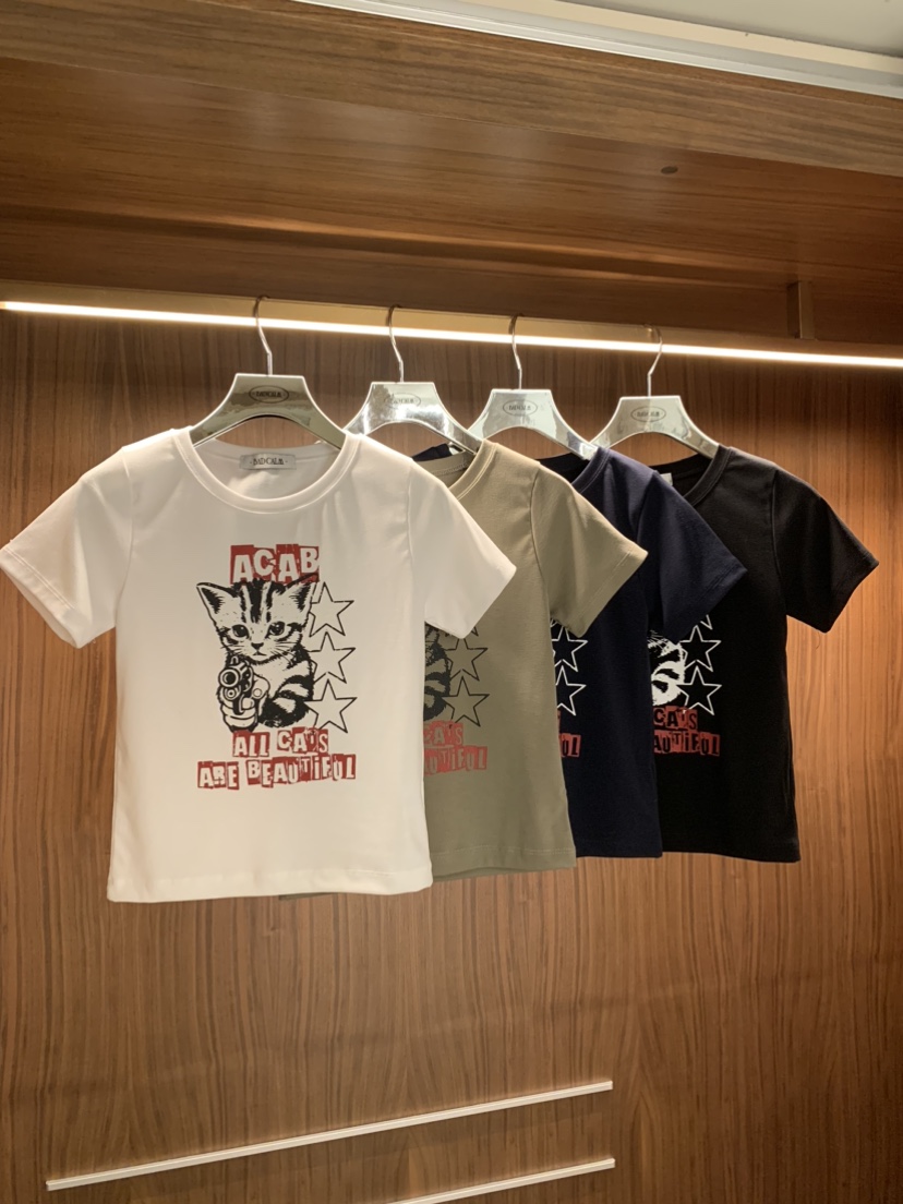 BADCALM韓國代購女裝新品26春夏熱賣真品休閑推薦人氣T恤BADCALMT恤圖色3左三色