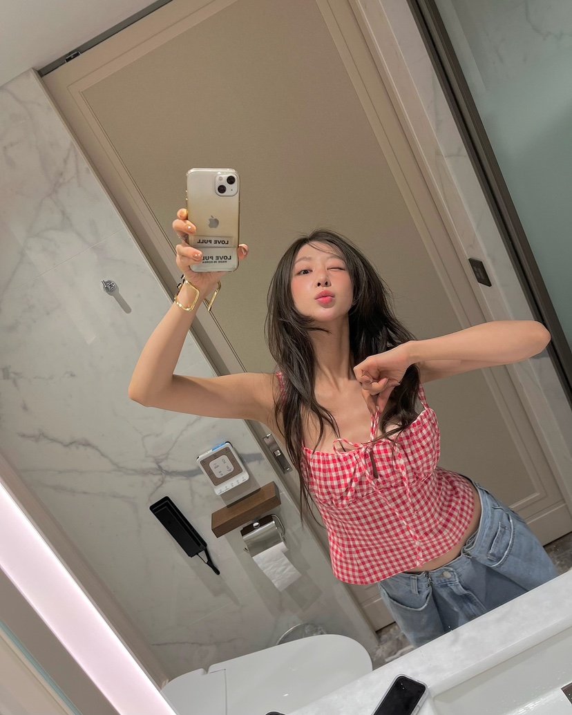 LOVE PULL韓國直郵女士新品職業26春夏時尚真品吊帶背心LOVE PULL吊帶/背心