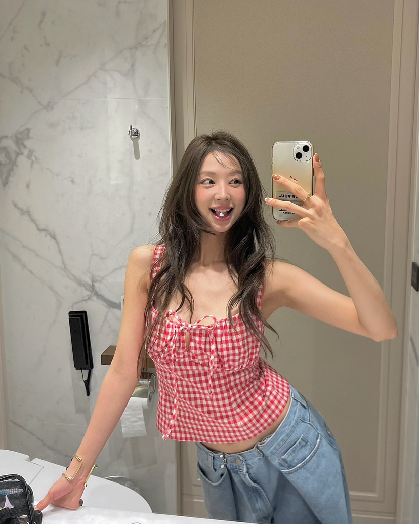 LOVE PULL韓國直郵女士新品職業26春夏時尚真品吊帶背心LOVE PULL吊帶/背心