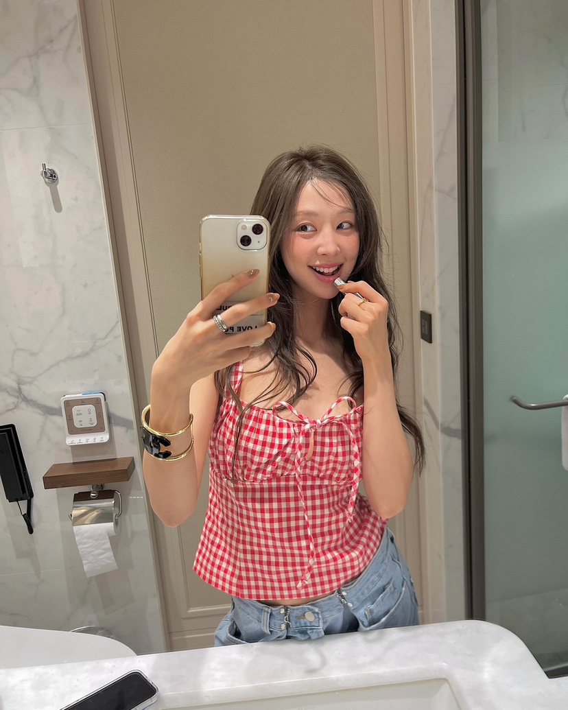 LOVE PULL韓國直郵女士新品職業26春夏時尚真品吊帶背心LOVE PULL吊帶/背心