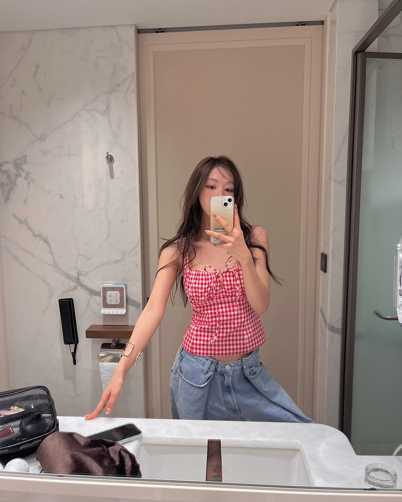 LOVE PULL韓國直郵女士新品職業26春夏時尚真品吊帶背心LOVE PULL吊帶/背心