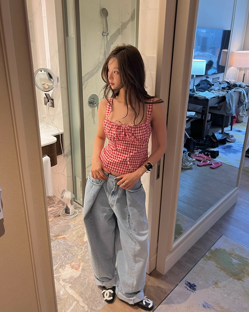 LOVE PULL韓國直郵女士新品職業26春夏時尚真品吊帶背心LOVE PULL吊帶/背心