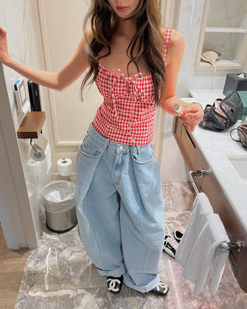 LOVE PULL韓國直郵女士新品職業26春夏時尚真品吊帶背心LOVE PULL吊帶/背心