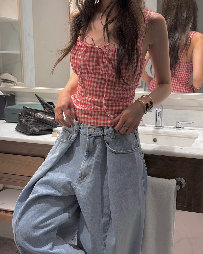 LOVE PULL韓國直郵女士新品職業26春夏時尚真品吊帶背心LOVE PULL吊帶/背心