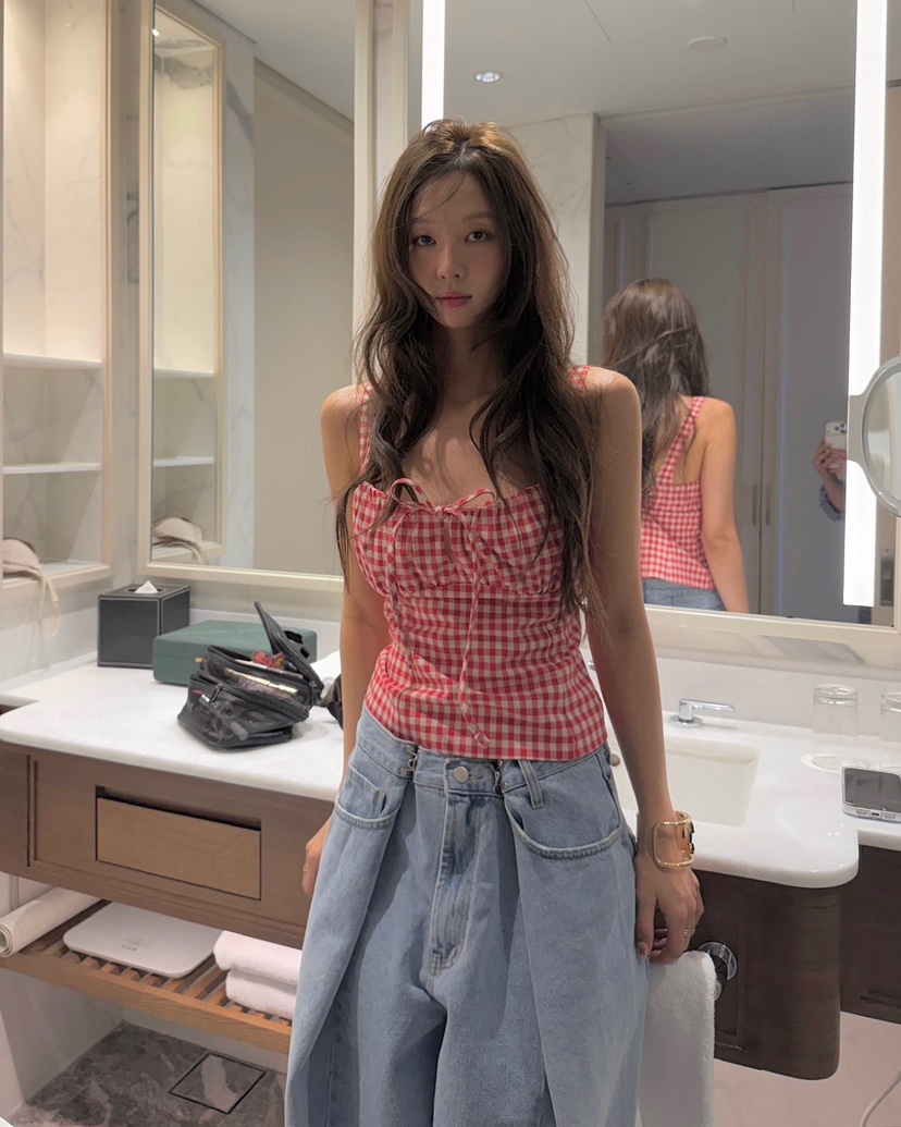 LOVE PULL韓國直郵女士新品職業26春夏時尚真品吊帶背心LOVE PULL吊帶/背心