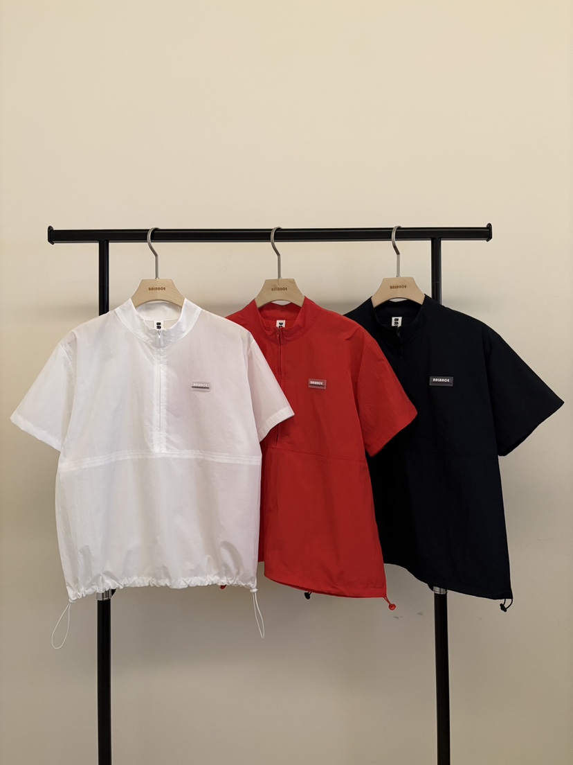 BALANCE韓國直郵女裝新品真品職業時尚26春夏襯衫蕾絲衫拉鏈BALANCE襯衫/蕾絲衫