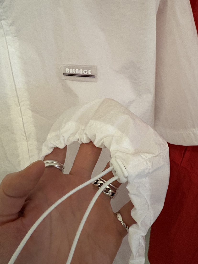 BALANCE韓國直郵女裝新品真品職業時尚26春夏襯衫蕾絲衫拉鏈BALANCE襯衫/蕾絲衫