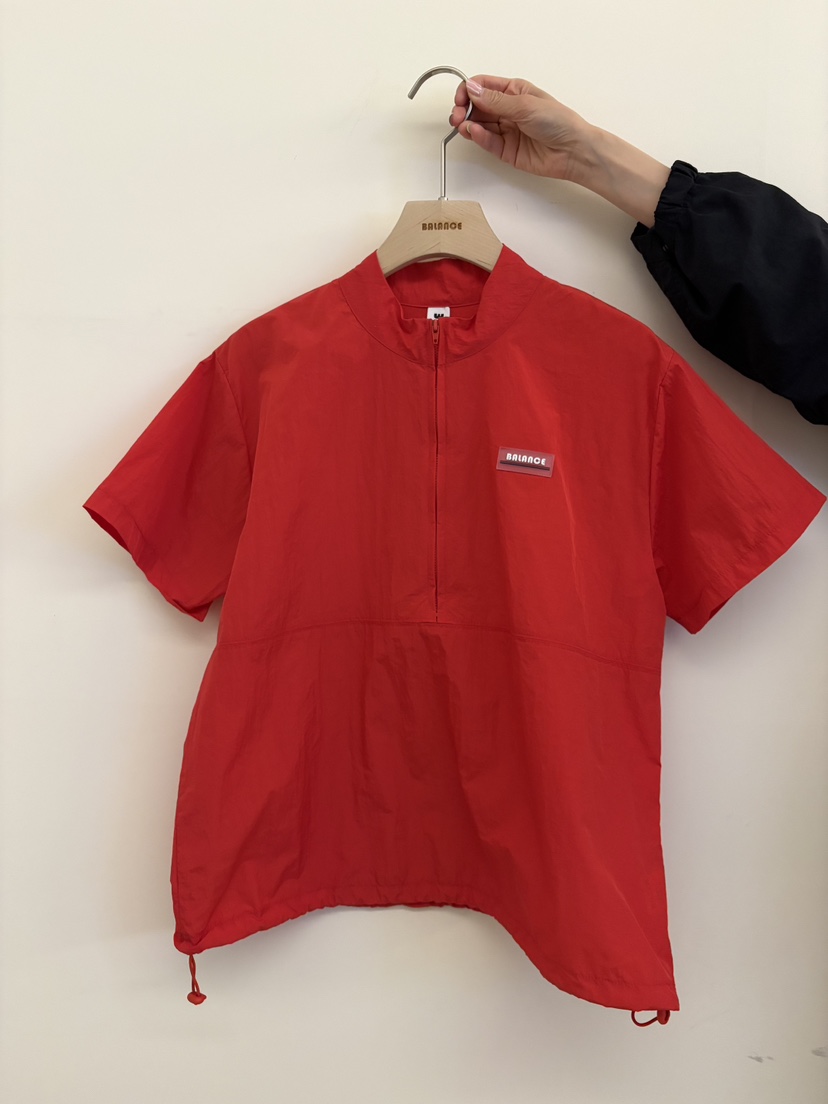 BALANCE韓國直郵女裝新品真品職業時尚26春夏襯衫蕾絲衫拉鏈BALANCE襯衫/蕾絲衫圖色2