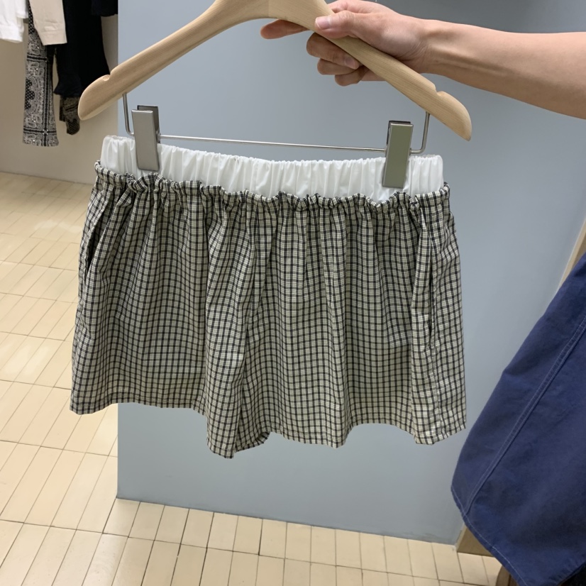 THEPLAN東大門代購女士新款職業推薦熱賣休閑時尚短褲格子THE PLAN短褲