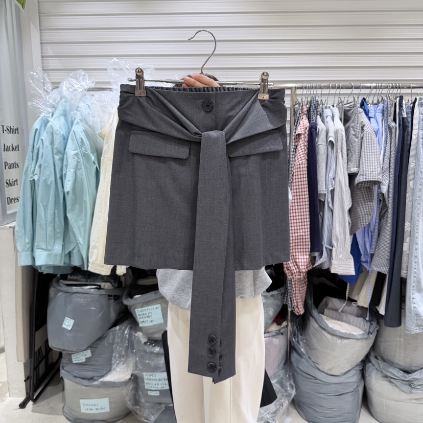 BRICKLANE東大門實拍女裝新品休閑真品職業時尚26春夏短裙BRICKLANE短裙圖色1