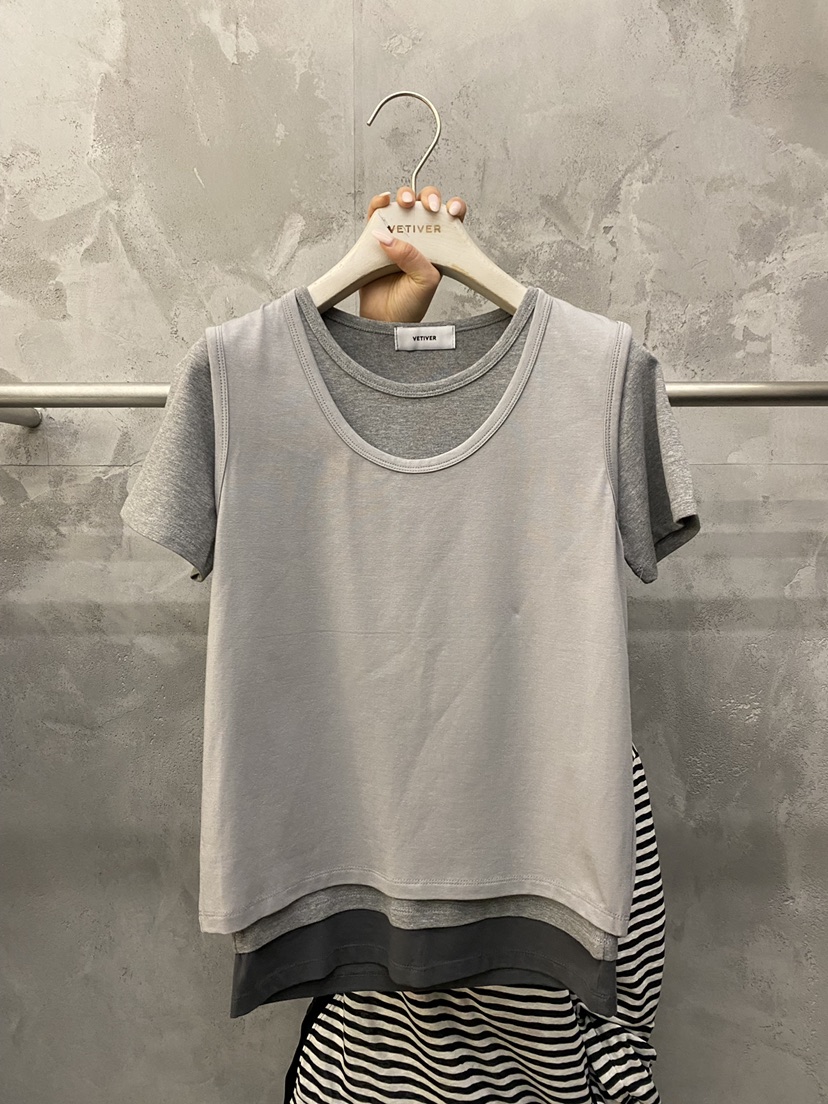 THE VETIVER-A韓國直郵女士新款真品職業熱賣推薦休閑T恤VETIVERT恤圖色1