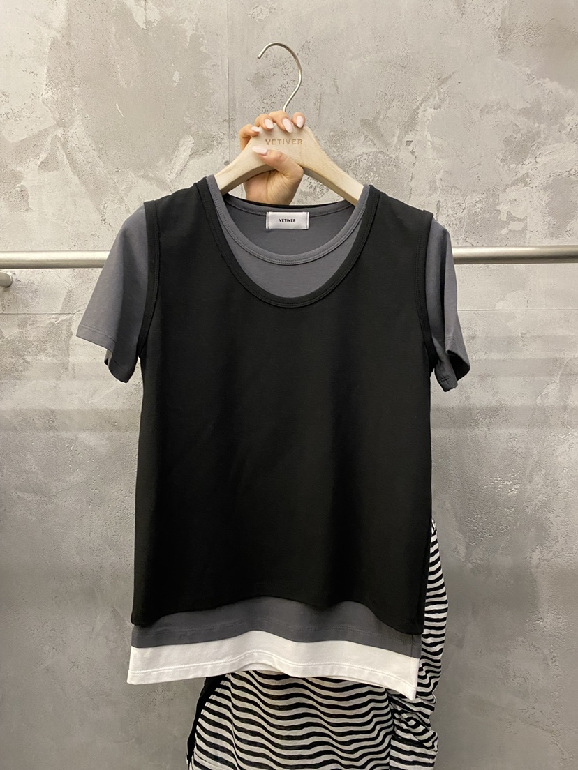 THE VETIVER-A韓國直郵女士新款真品職業熱賣推薦休閑T恤VETIVERT恤圖色2