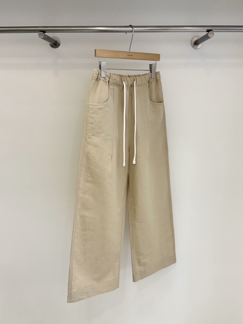 TOOGOOD韓國直郵女裝新品職業時尚推薦人氣休閑褲闊腿褲亞麻TOOGOOD休閑褲圖色1