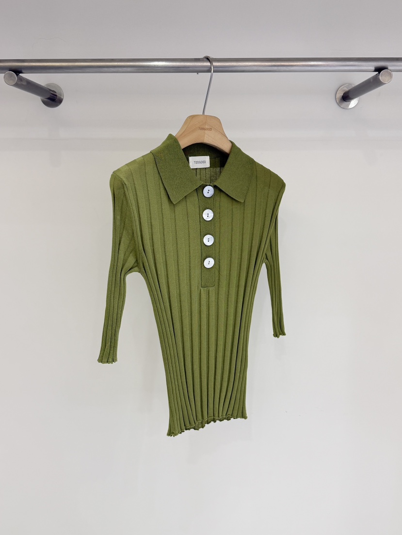 TOOGOOD東大門實拍女裝新款推薦人氣熱賣休閑26春夏針織衫羅紋TOOGOOD針織衫圖色4