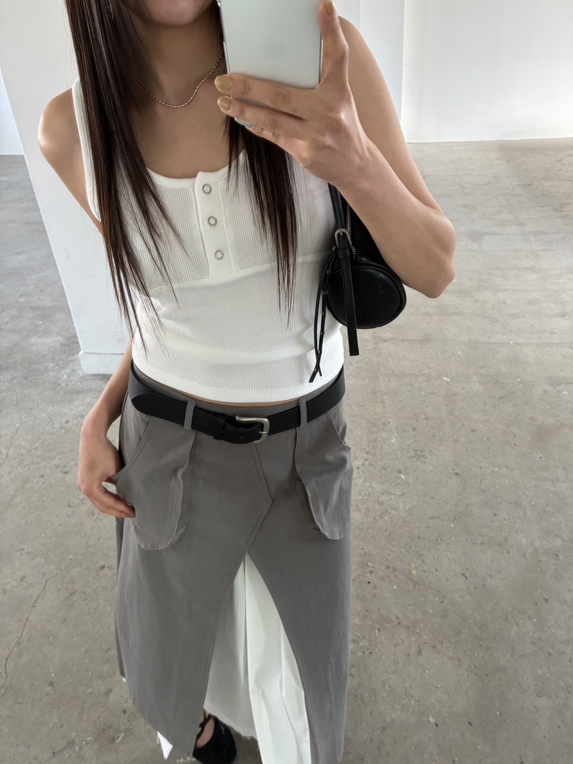 ACME東大門代購女裝新款人氣職業熱賣26春夏休閑吊帶背心ACME吊帶/背心