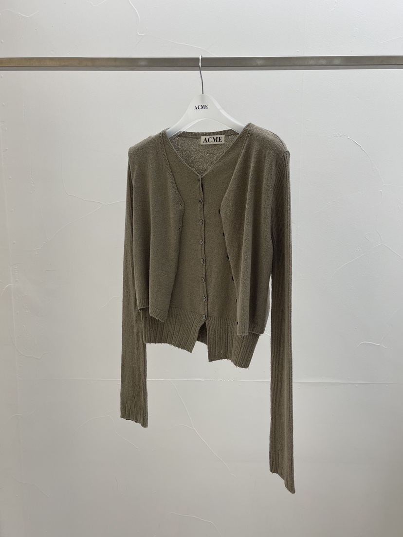 ACME東大門實拍女裝新款26春夏休閑熱賣職業真品時尚針織衫ACME針織衫圖色1