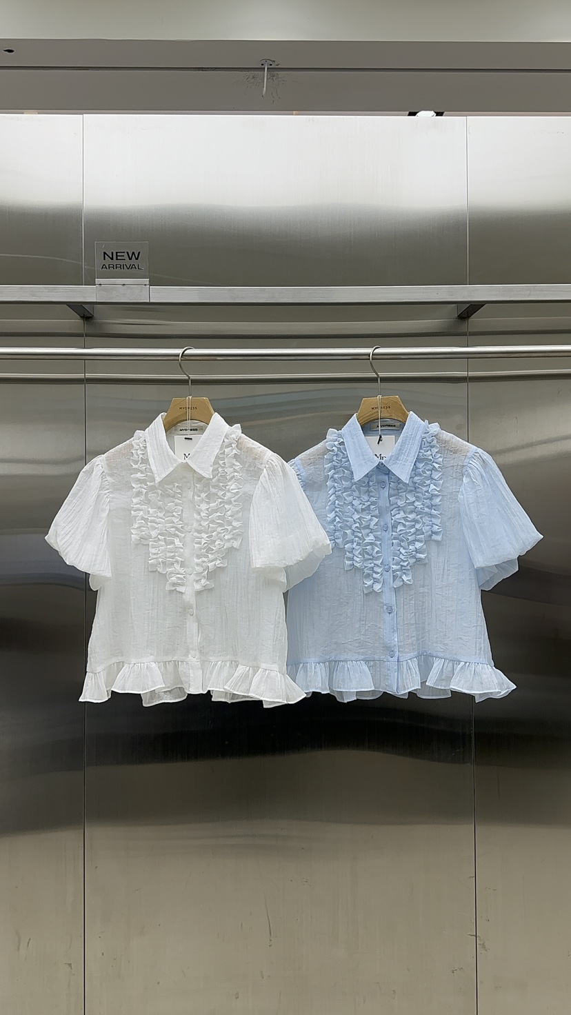 MYDRESS韓國代購女裝新品人氣26春夏休閑職業推薦襯衫蕾絲衫MYDRESS襯衫/蕾絲衫