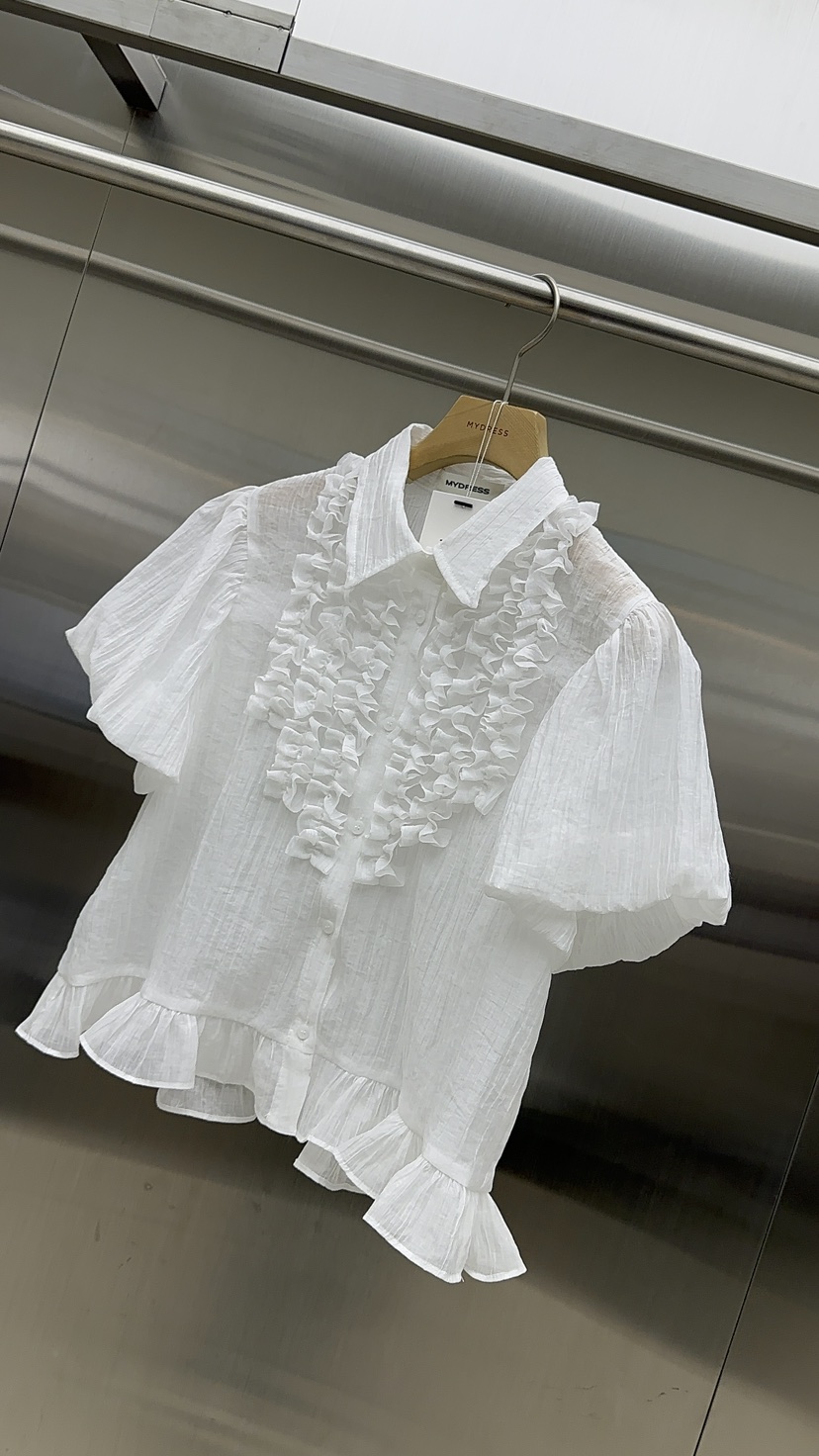 MYDRESS韓國代購女裝新品人氣26春夏休閑職業推薦襯衫蕾絲衫MYDRESS襯衫/蕾絲衫