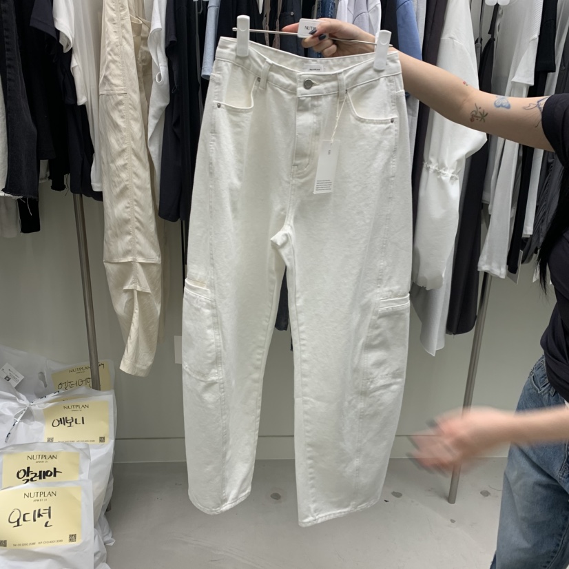 NUTPLAN韓國代購女裝新款熱賣時尚推薦人氣職業休閑牛仔褲NUTPLAN牛仔褲圖色1