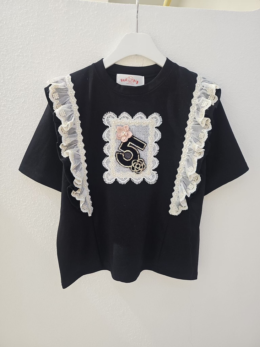 REDPIG東大門代購女裝新品真品職業推薦時尚熱賣休閑人氣T恤Red PigT恤圖色1