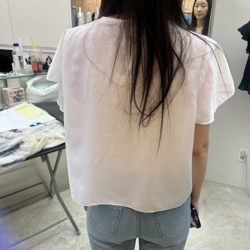 Verbena東大門實拍女裝新款人氣時尚職業推薦襯衫蕾絲衫蕾絲Verbena襯衫/蕾絲衫