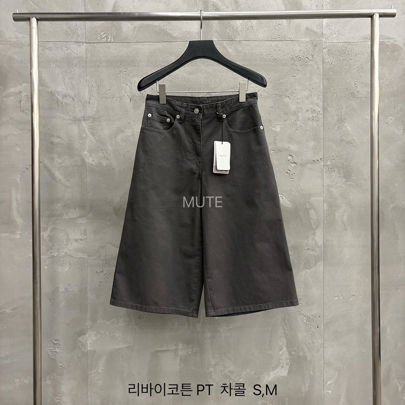 MUTE-P東大門代購女裝新款真品26春夏推薦人氣職業短褲棉MUTE短褲圖色2墨色