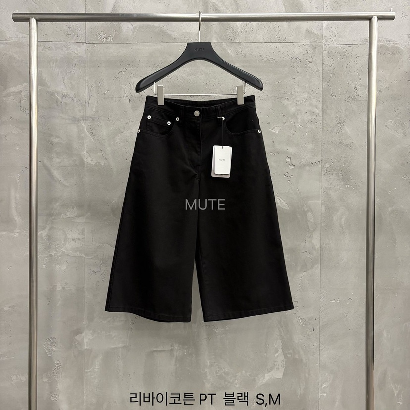 MUTE-P東大門代購女裝新款真品26春夏推薦人氣職業短褲棉MUTE短褲圖色3黑色
