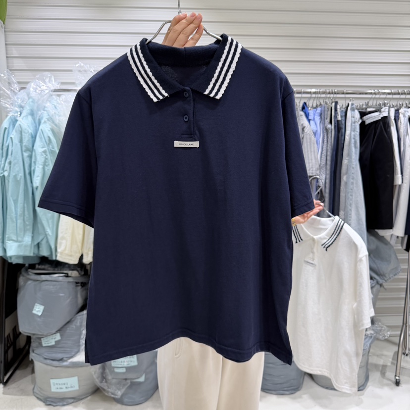 BRICKLANE東大門代購女士新款人氣休閑職業時尚推薦真品T恤BRICKLANET恤圖色2