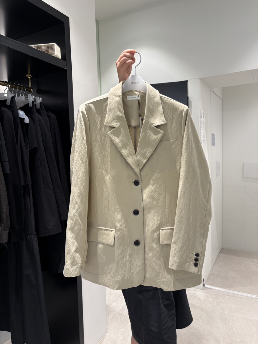 CREAM-P東大門代購女裝新款熱賣真品休閑26春夏人氣夾克CREAM-P夾克圖色2